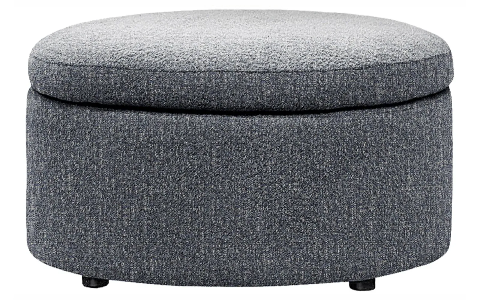 Holland Round Storage Ottoman - Fisherman Blue