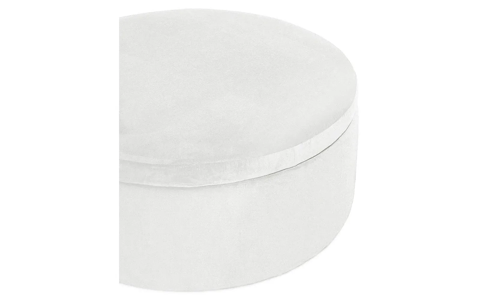Holland Round Storage Ottoman - Marshmallow