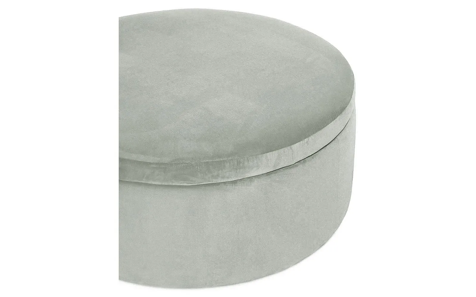 Holland Round Storage Ottoman - Sea Spray