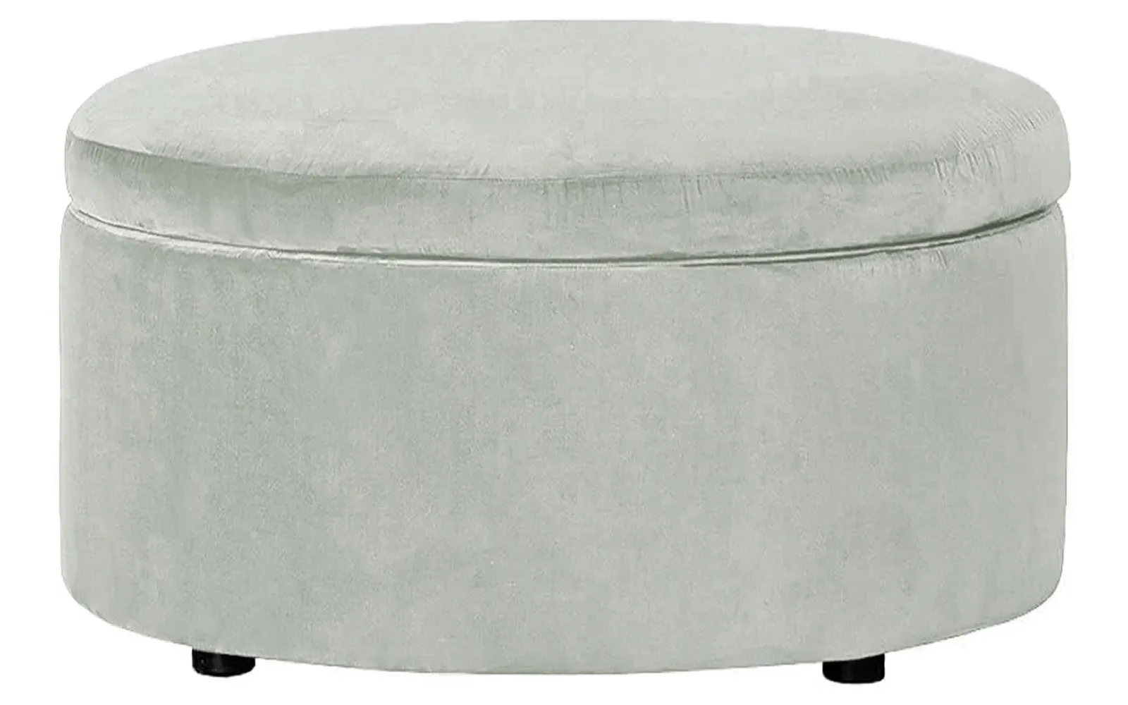 Holland Round Storage Ottoman - Sea Spray