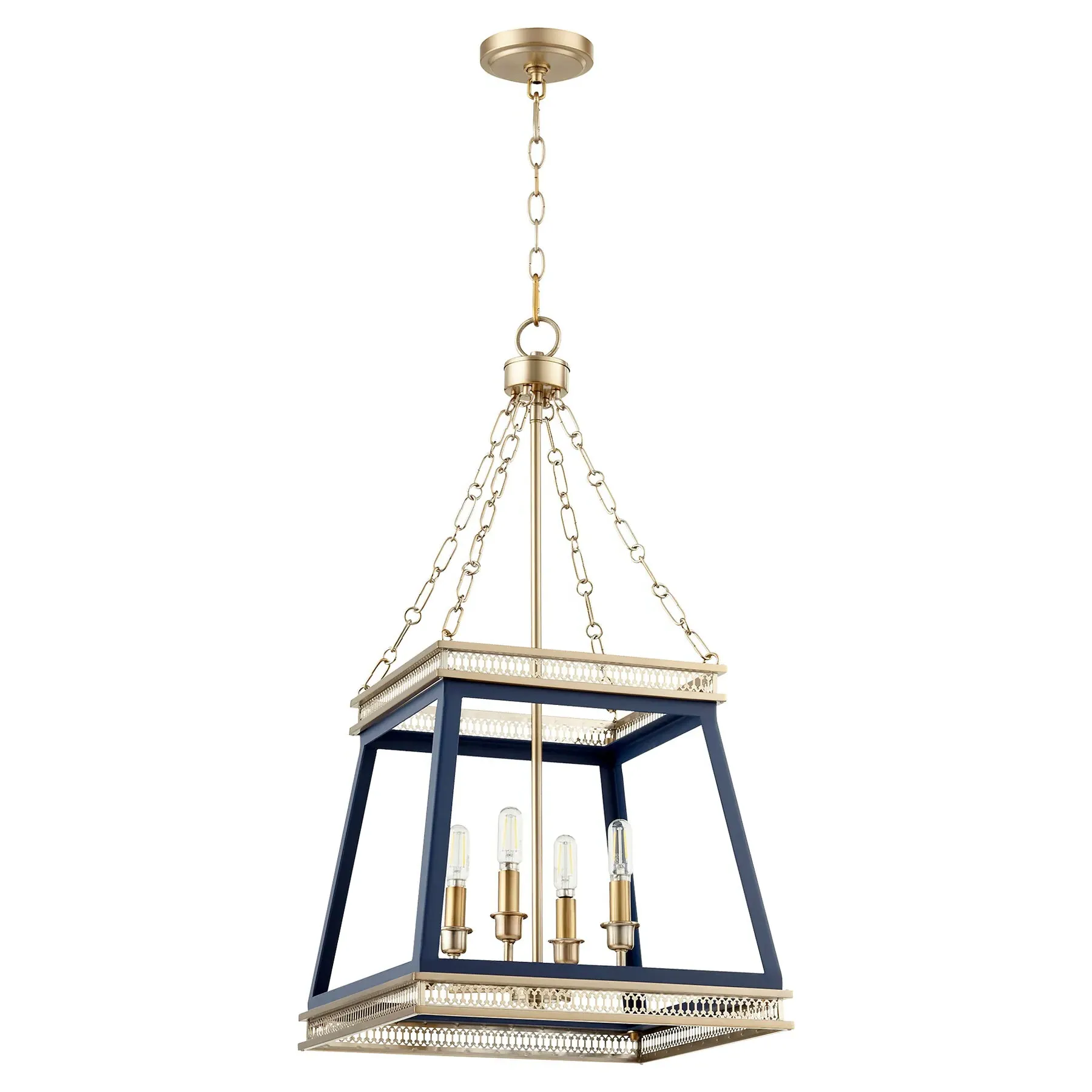 Hollis Lantern - Navy Blue, Iron image