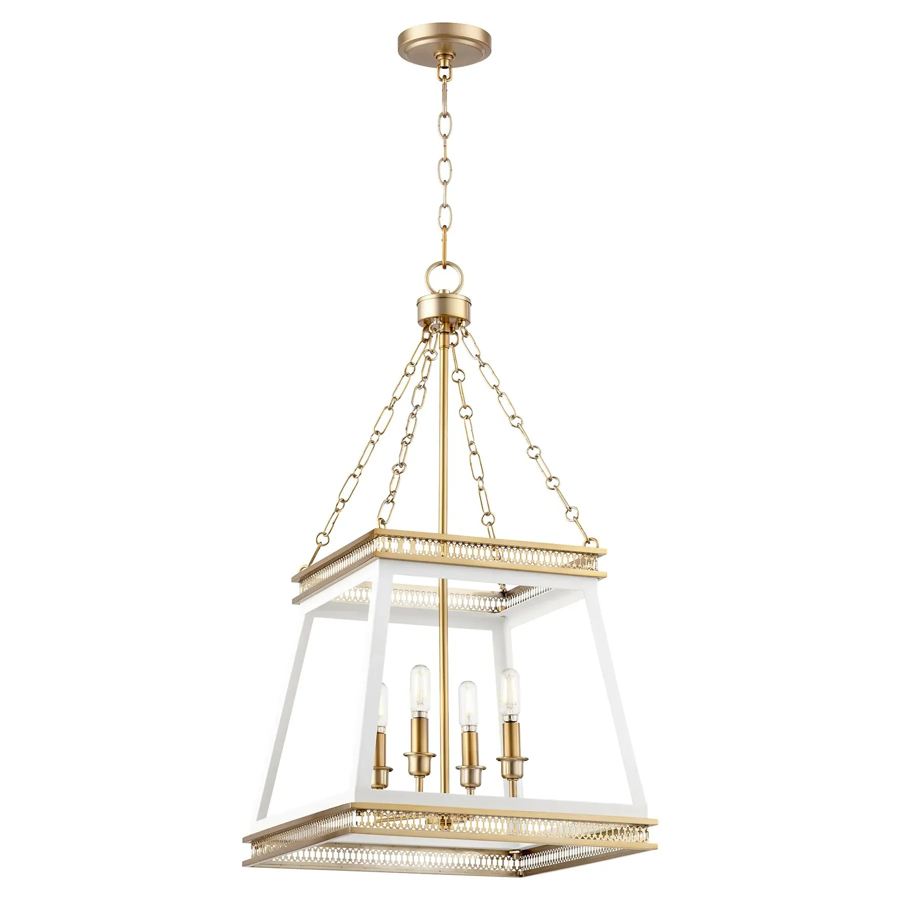 Hollis Lantern - White, Iron