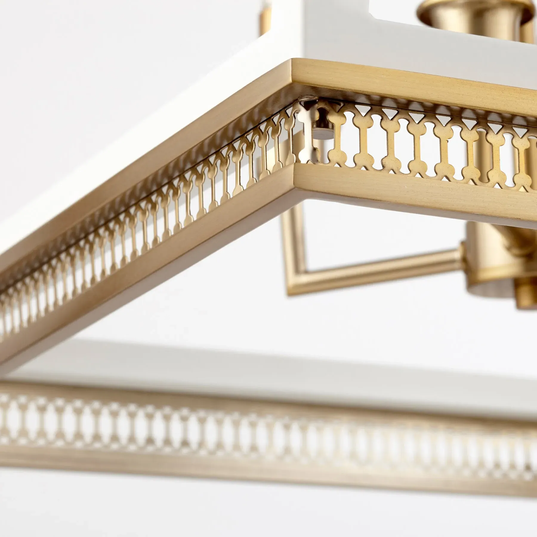 Hollis Lantern - White, Iron