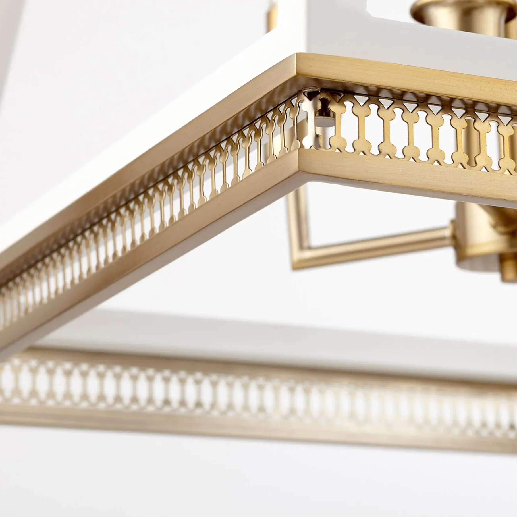 Hollis Lantern - White, Iron