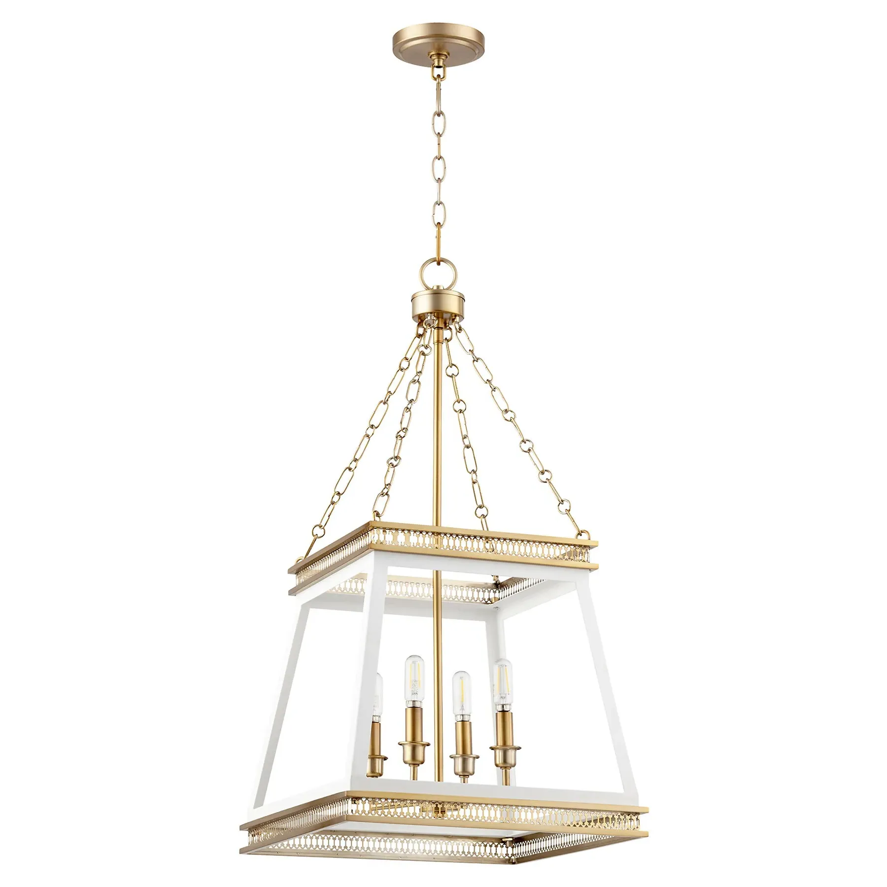 Hollis Lantern - White, Iron