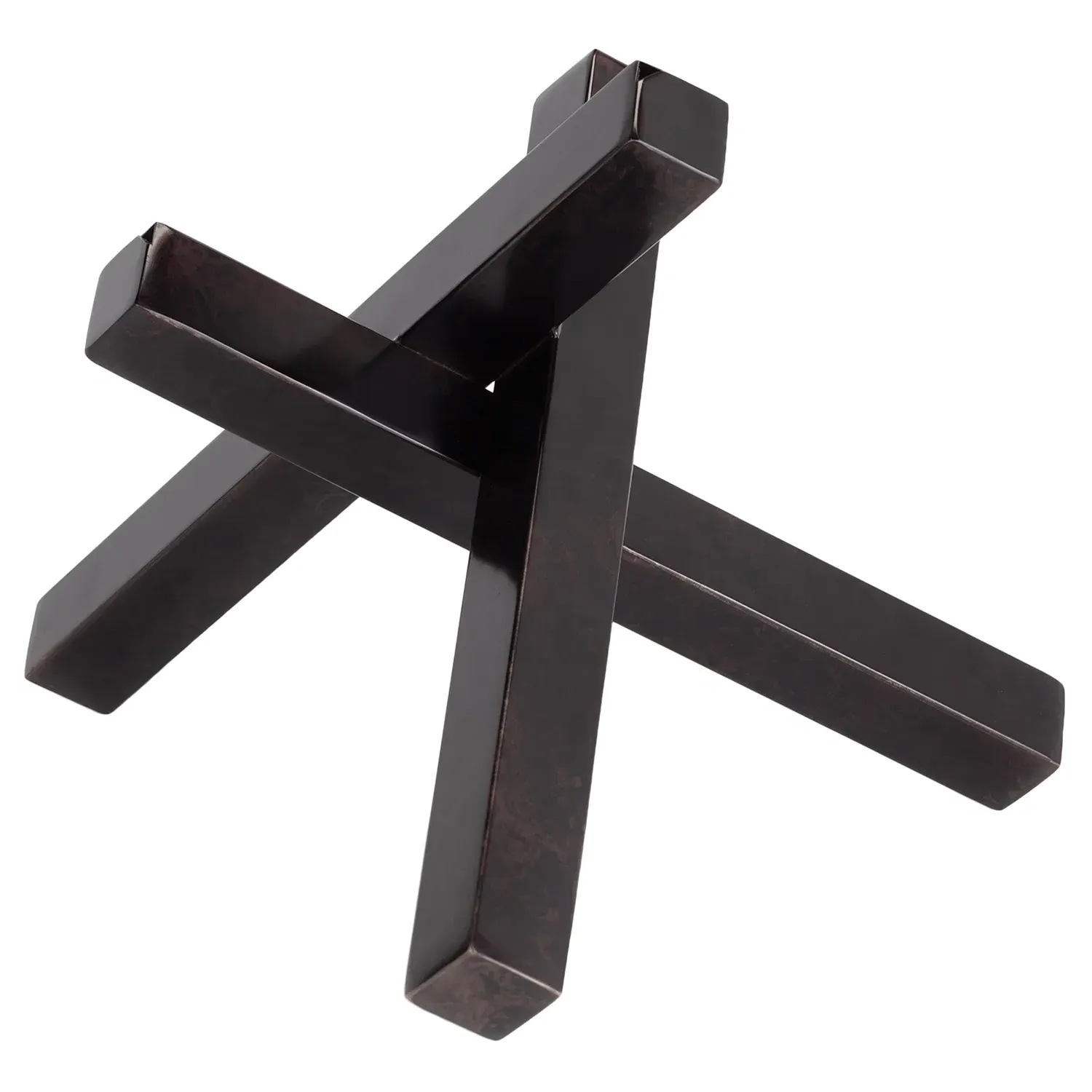 Hollywood Intersecting Decorative Sculpture - Zinc, Iron