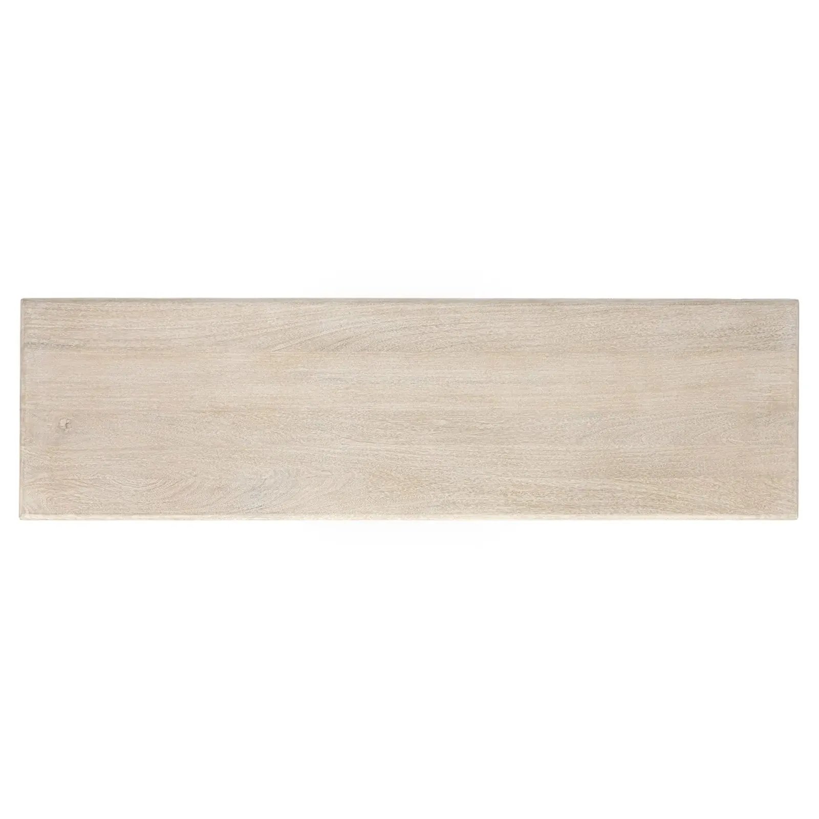 Holzer Rectangular Console Table - Cream, Mango Wood