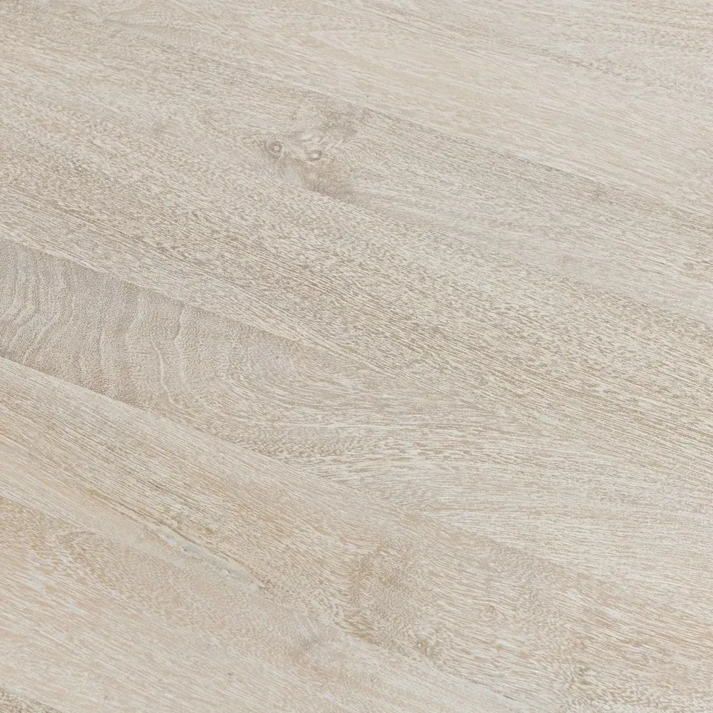 Holzer Round Coffee Table - Cream, Mango Wood