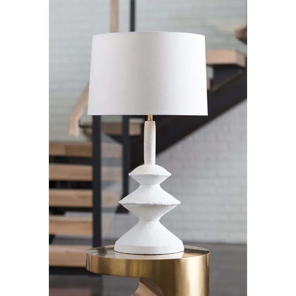 Hope Table Lamp - White, Aluminum