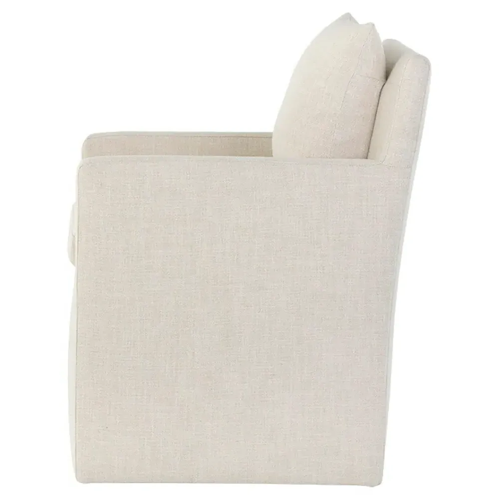 Hopetoun Effie Linen Dining Arm Chair - Beige