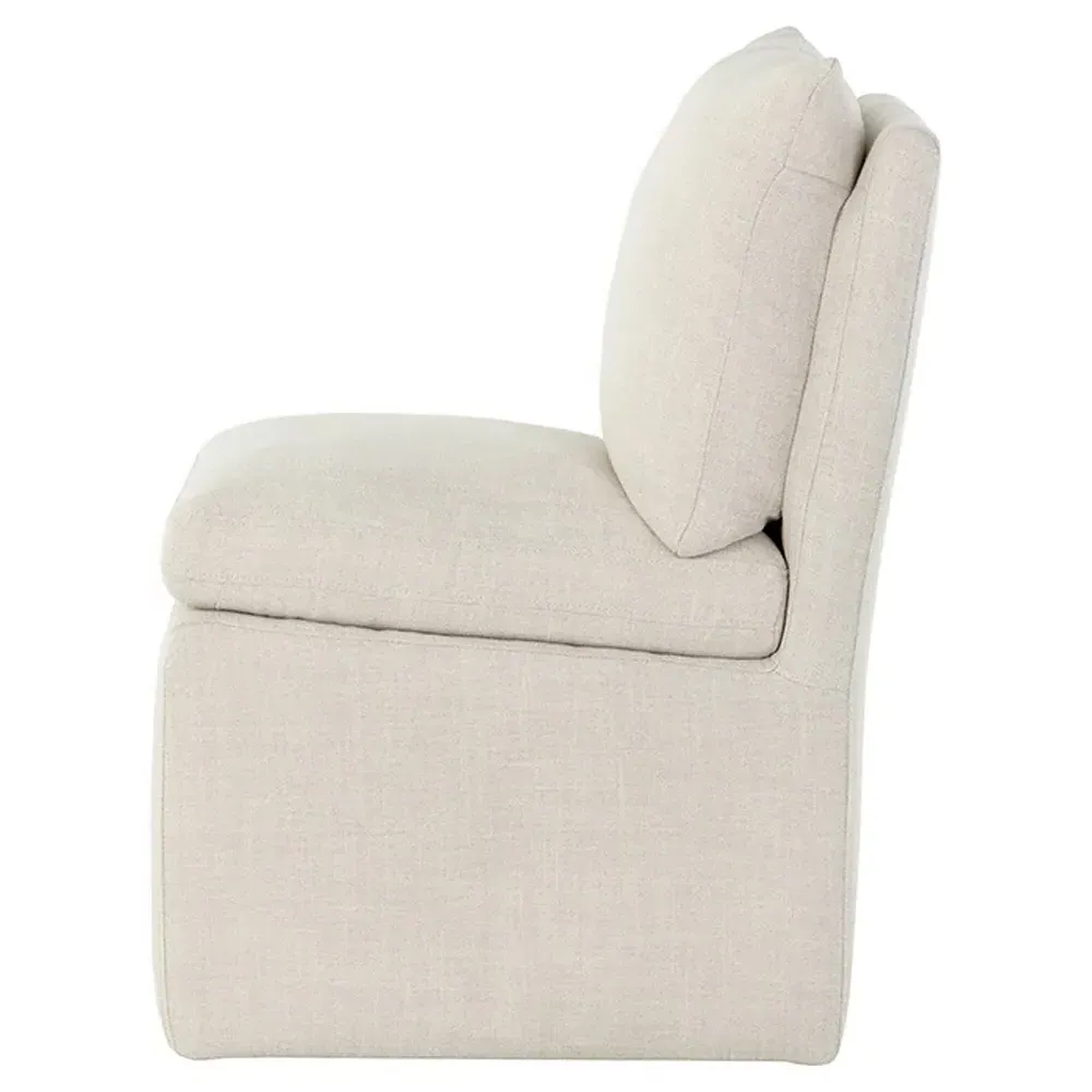 Hopetoun Effie Linen Dining Chair - Beige