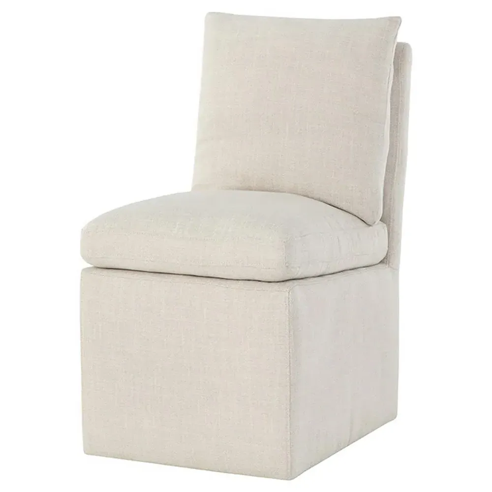 Hopetoun Effie Linen Dining Chair - Beige image