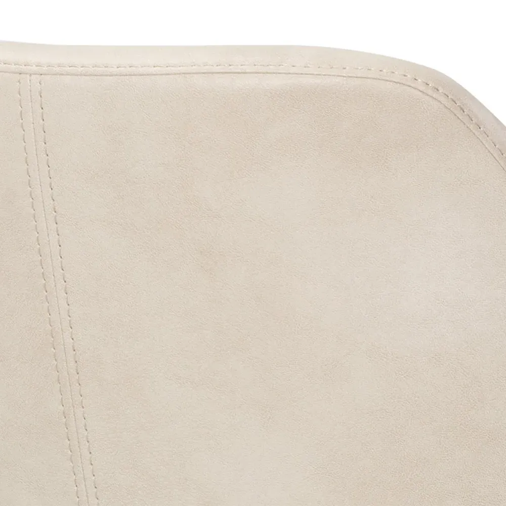 Horton Counter Stool - Cream, Faux Leather