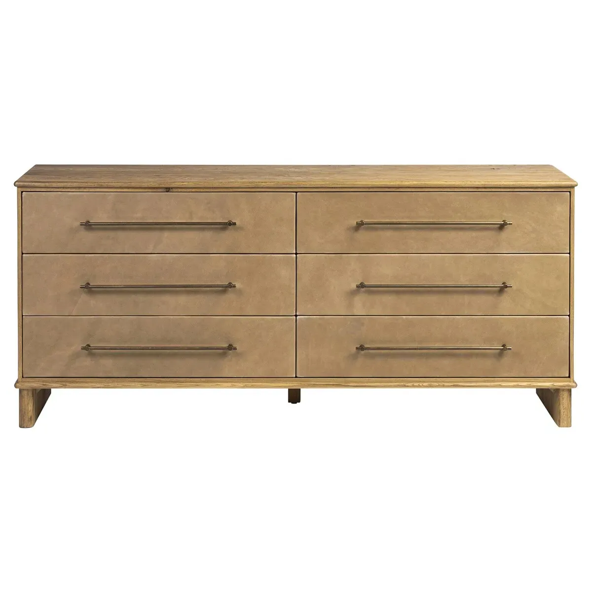 Howard Double Dresser - Brown, Leather