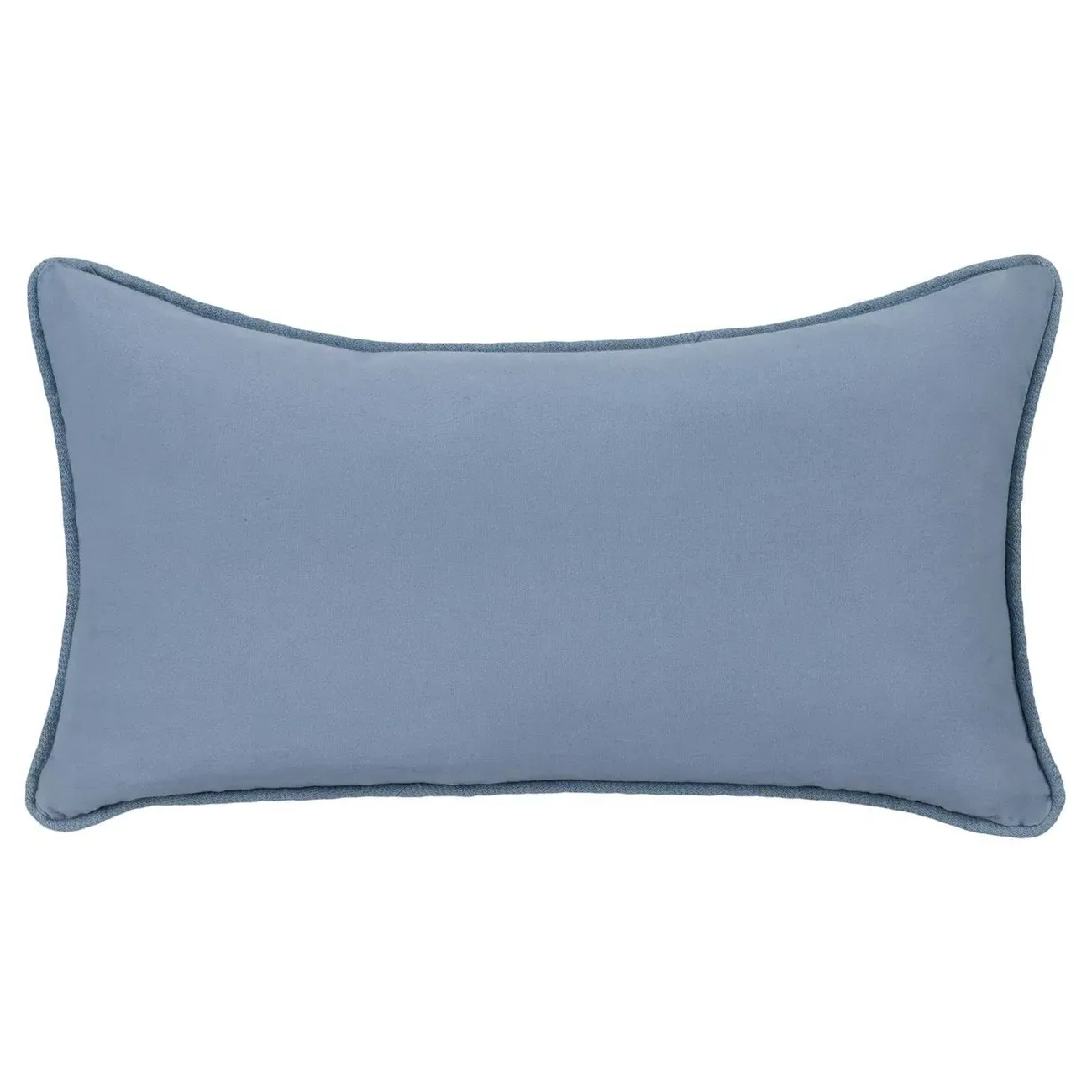 Huck Striped Lumbar Pillow - Blue, Linen
