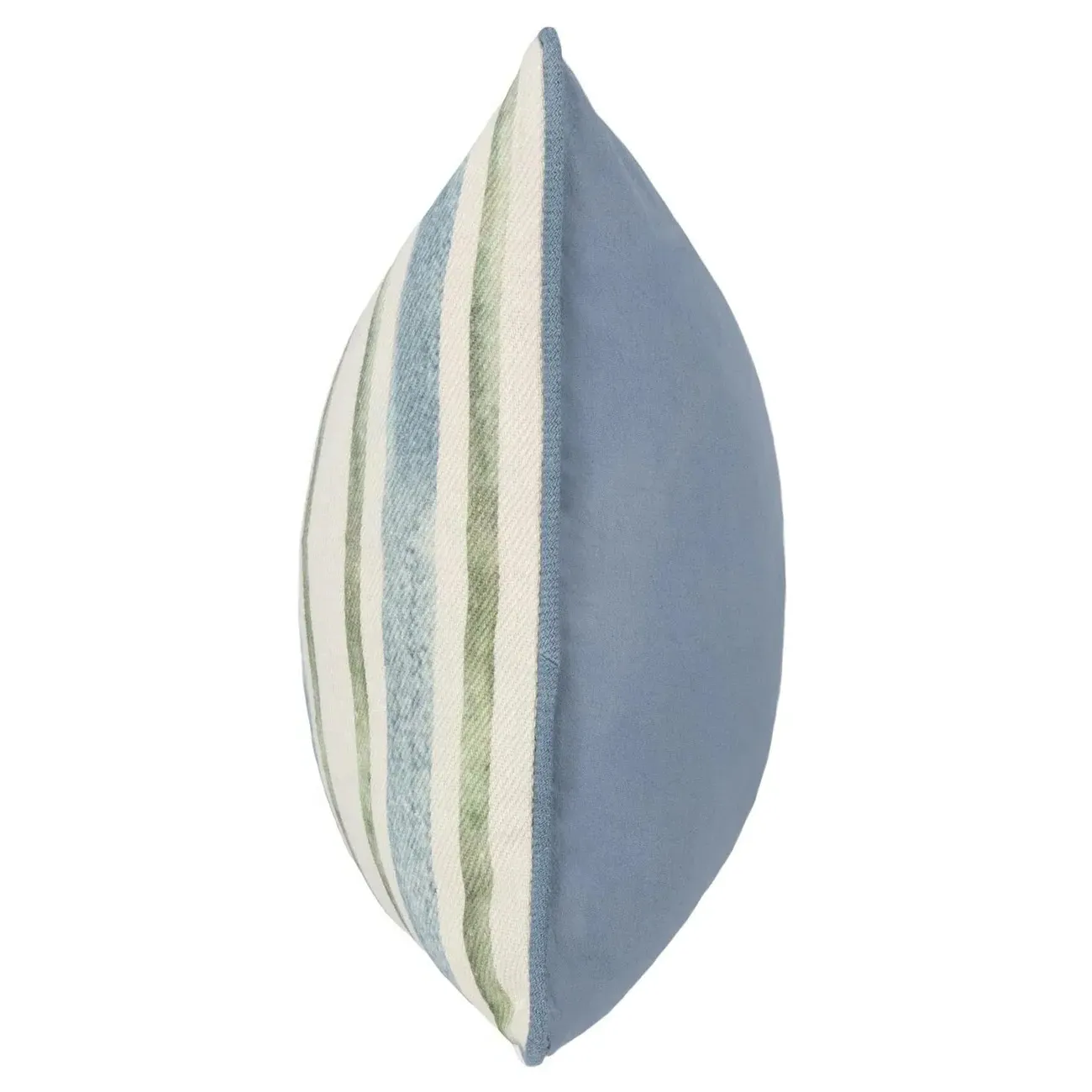 Huck Striped Throw Pillow - Blue, Linen