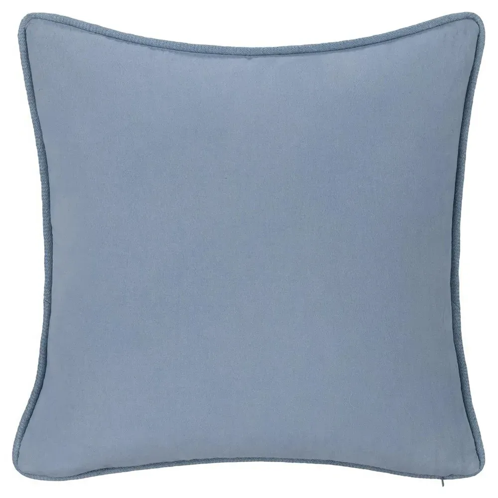 Huck Striped Throw Pillow - Blue, Linen