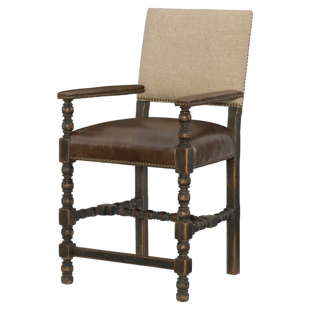 Hudson Counter Stool - Brown, Wood