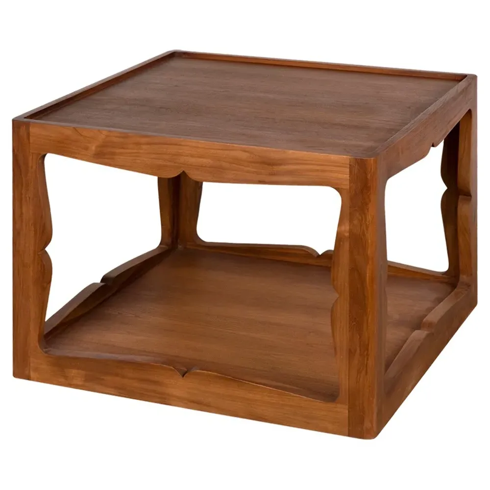 Hudson Square Side Table - Brown, Teak