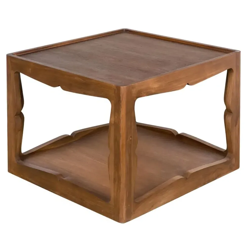 Hudson Square Side Table - Brown, Teak