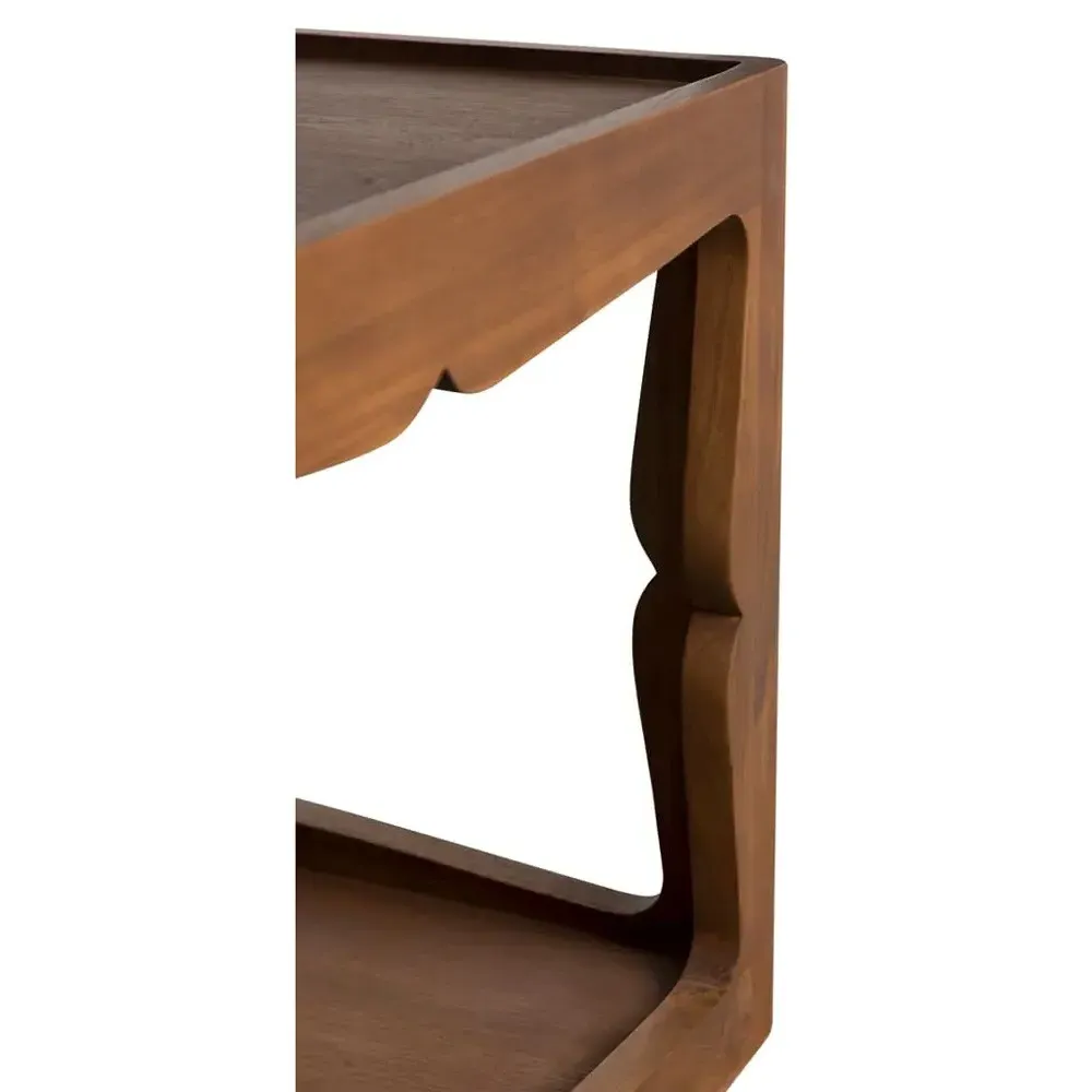 Hudson Square Side Table - Brown, Teak