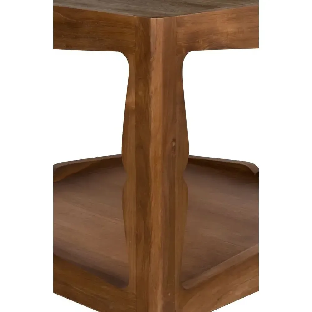 Hudson Square Side Table - Brown, Teak