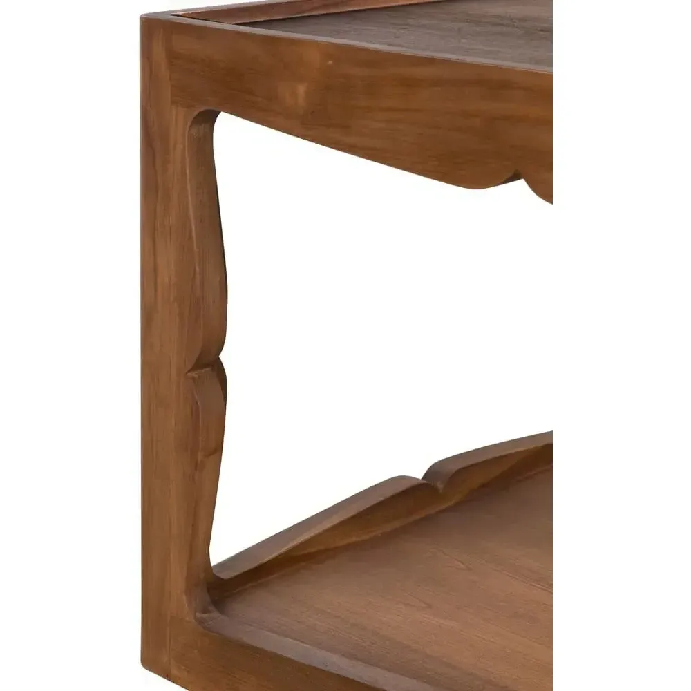 Hudson Square Side Table - Brown, Teak