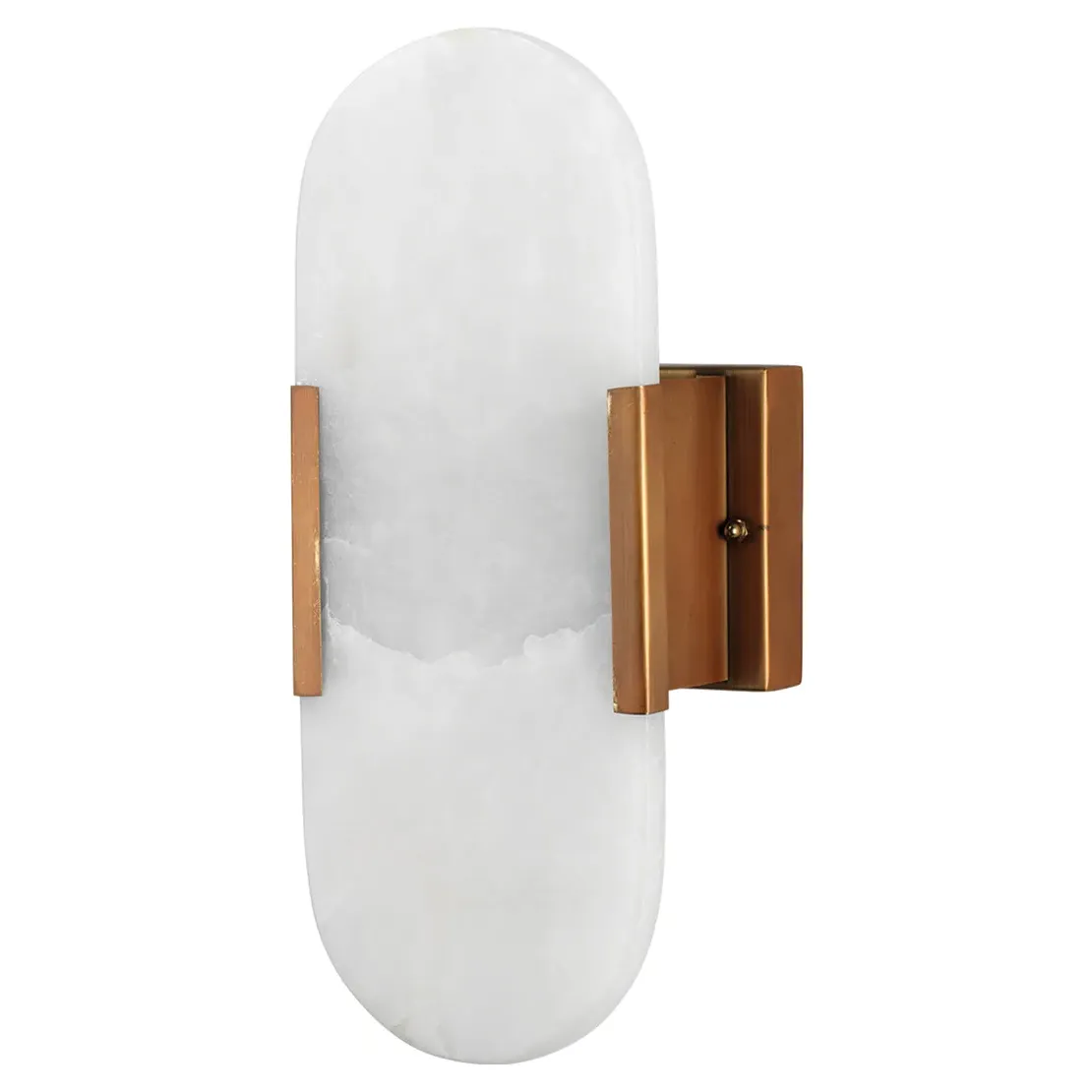 Hudson Wall Sconce - White, Alabaster