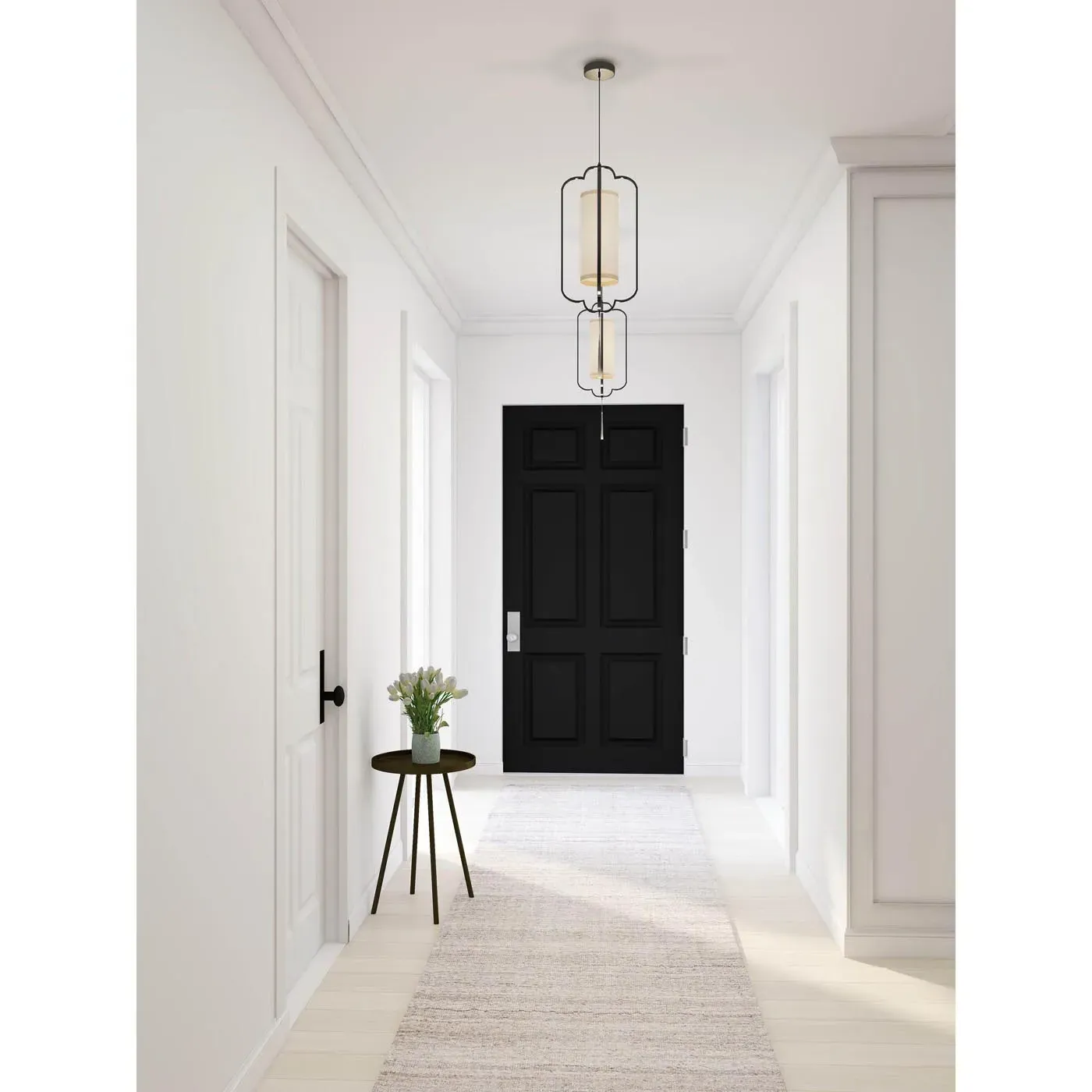 Hugh Hand Knotted Rug - Linen Beige, Wool