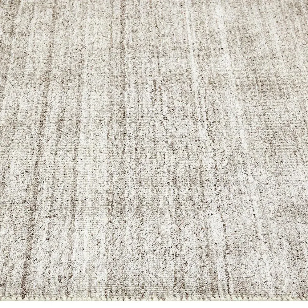 Hugh Hand Knotted Rug - Linen Beige, Wool