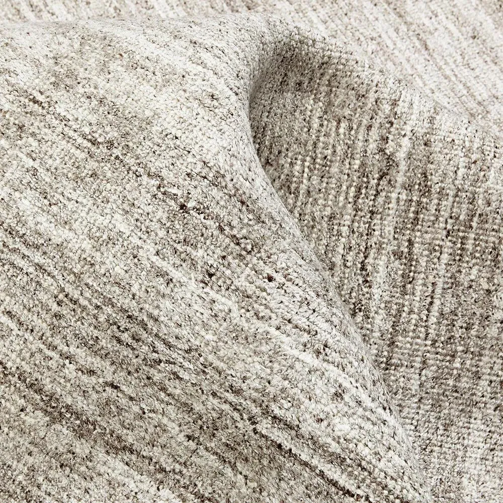 Hugh Hand Knotted Rug - Linen Beige, Wool