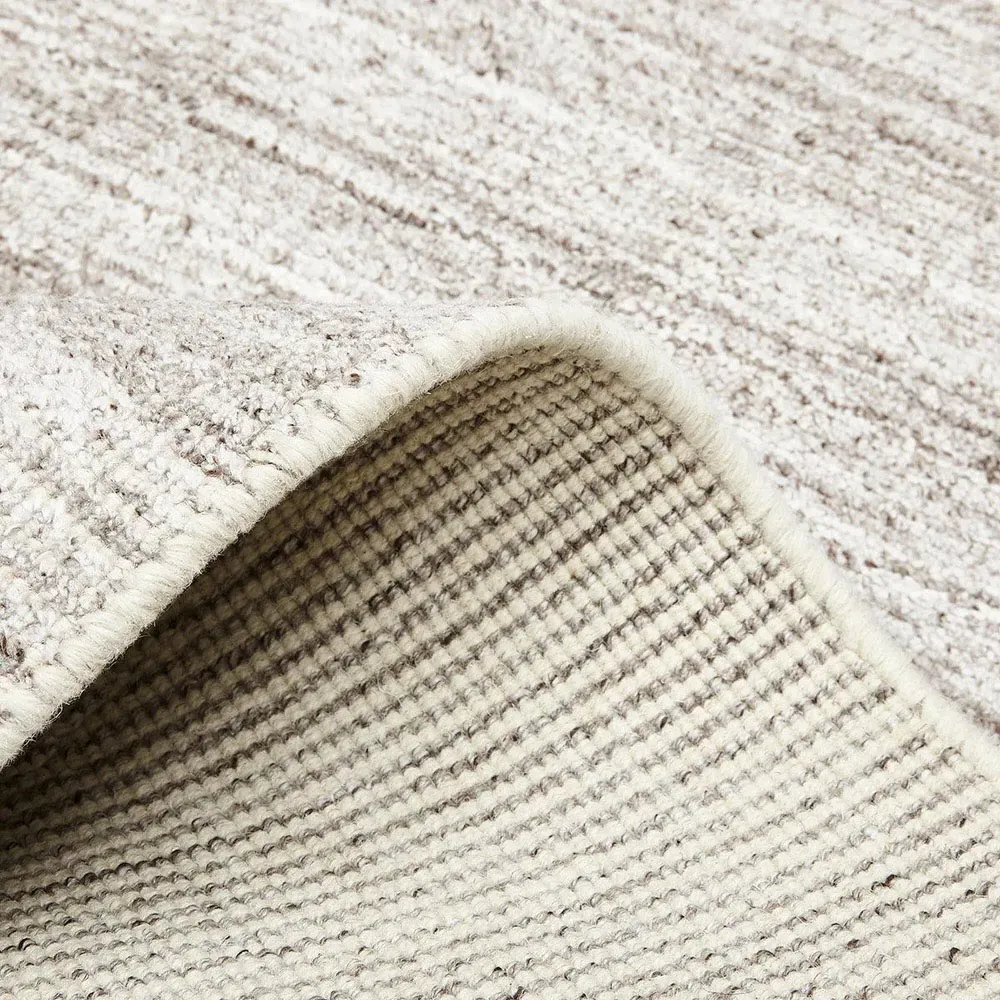 Hugh Hand Knotted Rug - Linen Beige, Wool