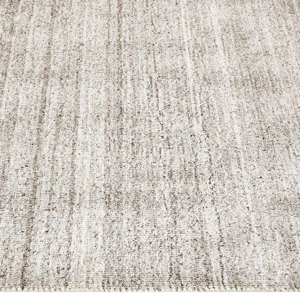 Hugh Hand Knotted Rug - Linen Beige, Wool