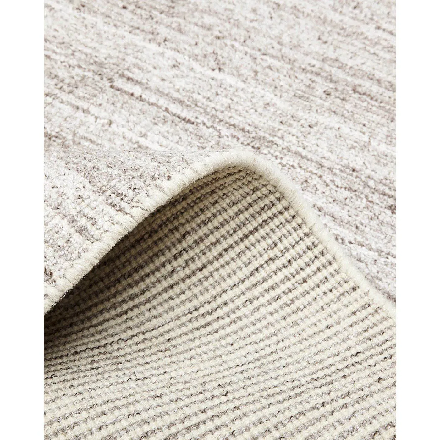 Hugh Hand Knotted Rug - Linen Beige, Wool
