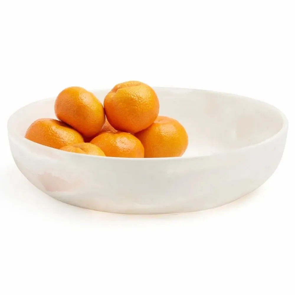 Hugo Large Serving Bowl - White, Resin