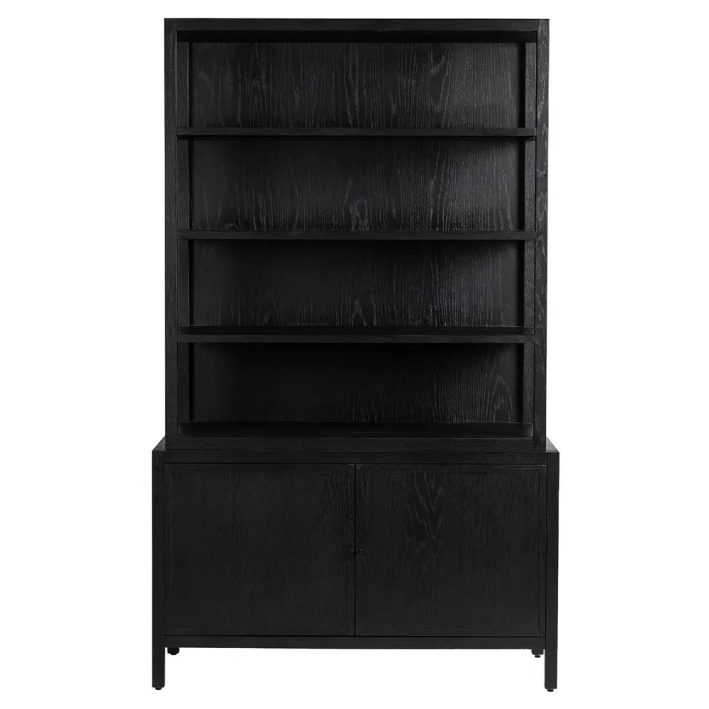 Hunter Bookcase - Black, Oak