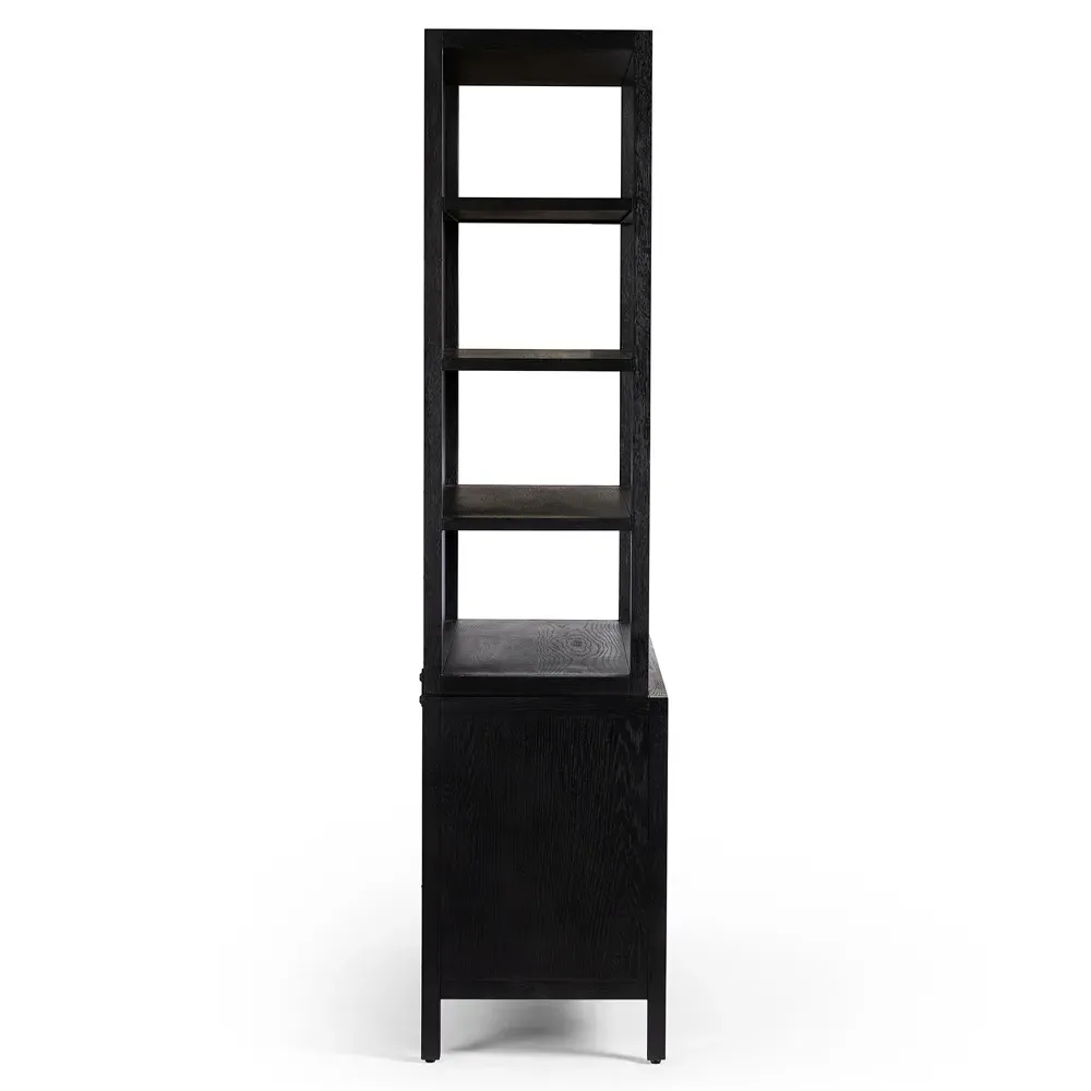 Hunter Bookcase - Black, Oak