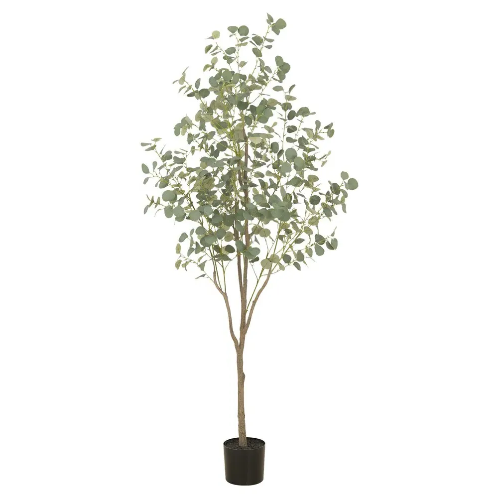 Huxley 7ft Faux Eucalyptus Potted Tree - Green image