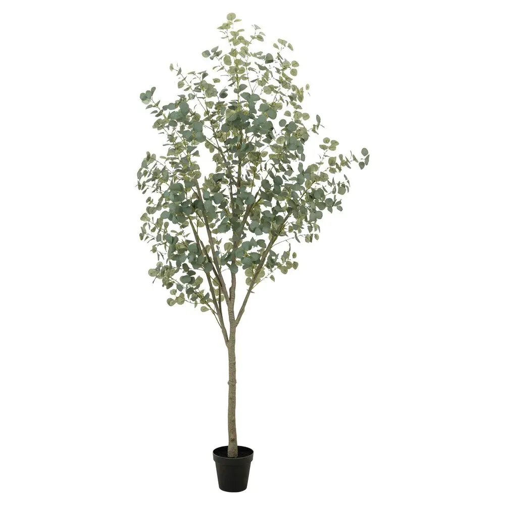 Huxley 9ft Faux Eucalyptus Potted Tree - Green