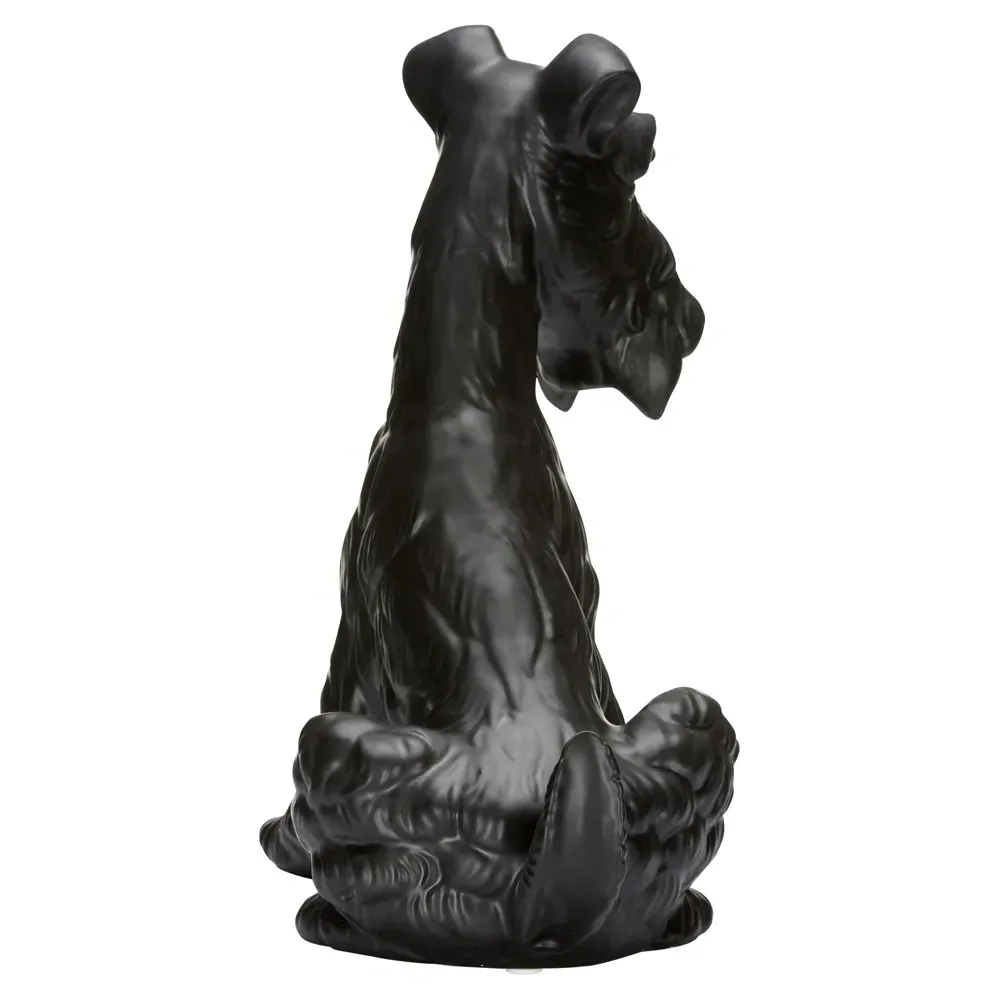 Huxley Dog Statue - Black, Ceramic