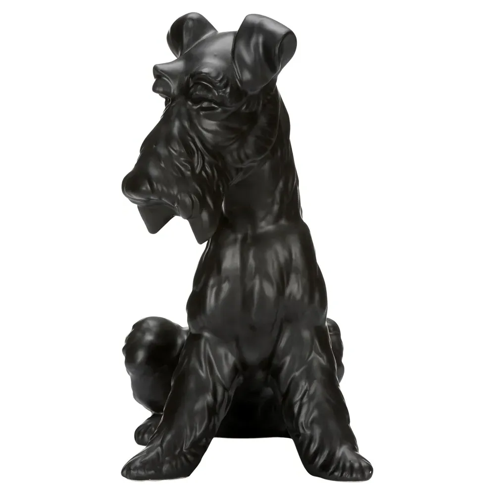 Huxley Dog Statue - Black, Ceramic image