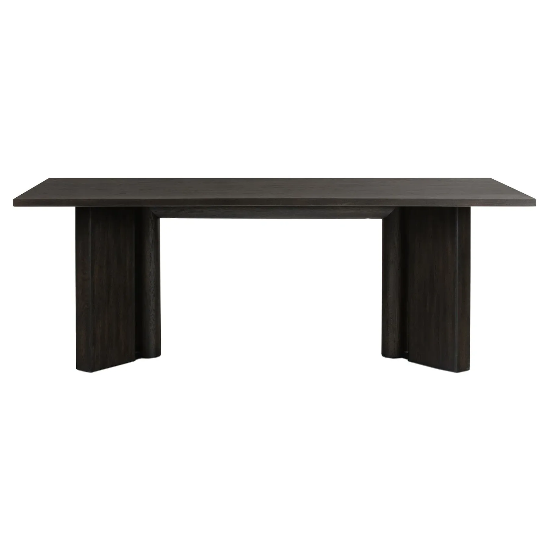 Huxley Rectangular Dining Table - Black, Oak image