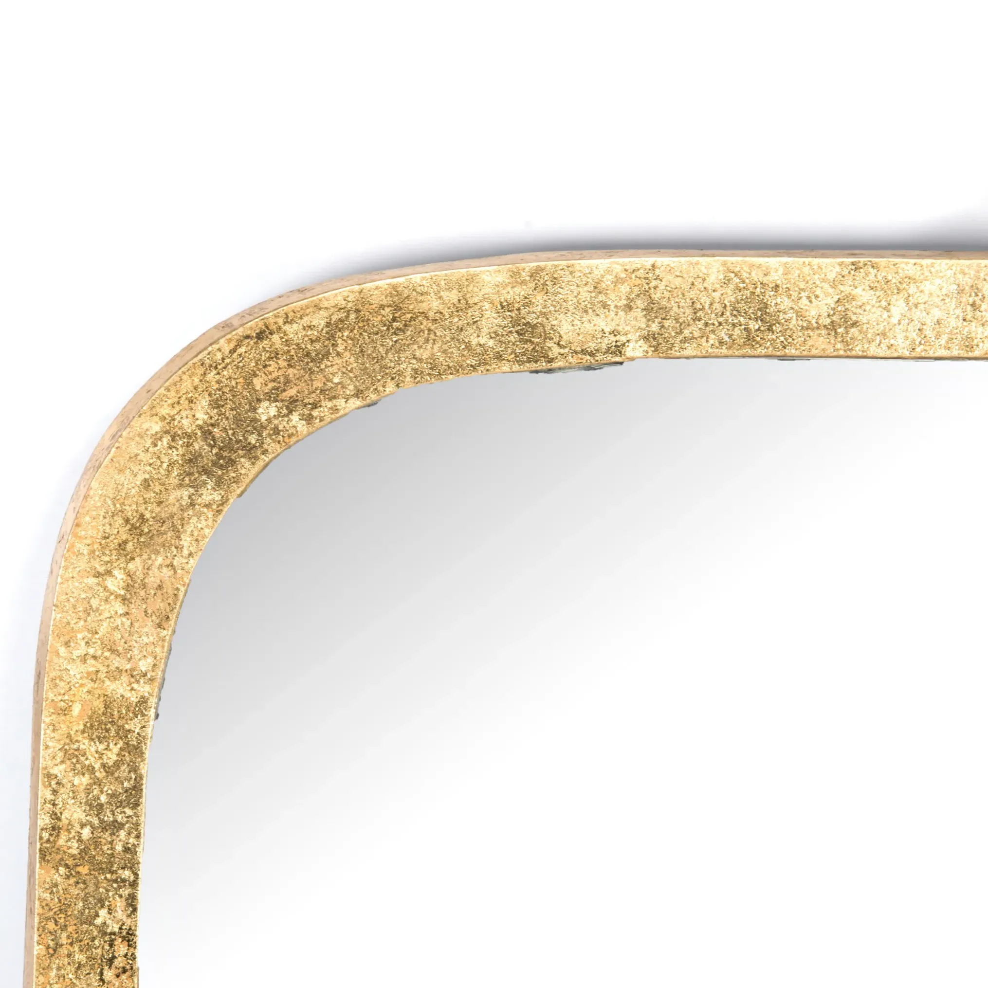 Hydie Rectangular Wall Mirror - Gold, Aluminum