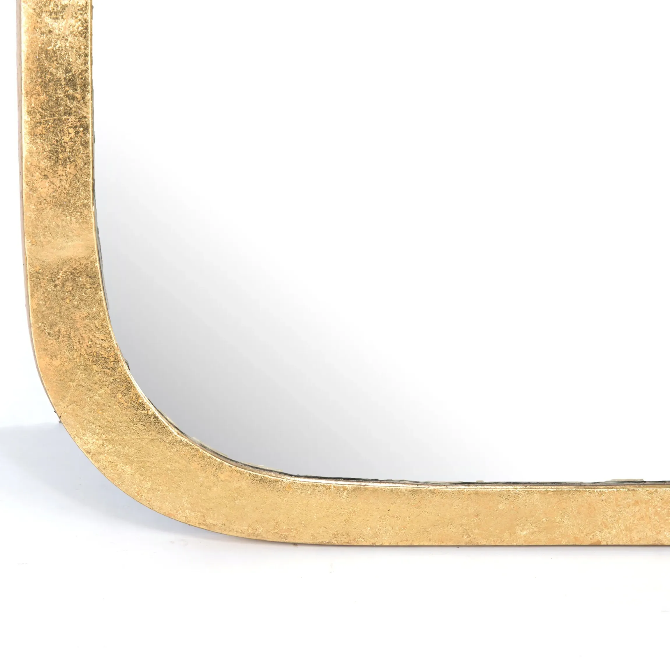 Hydie Rectangular Wall Mirror - Gold, Aluminum