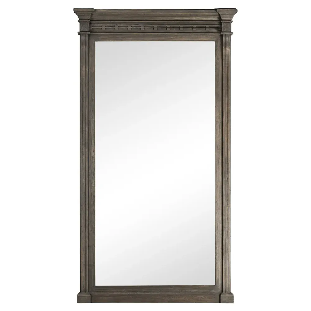 Hyram Floor Mirror - Dark Brown, Elm Wood image