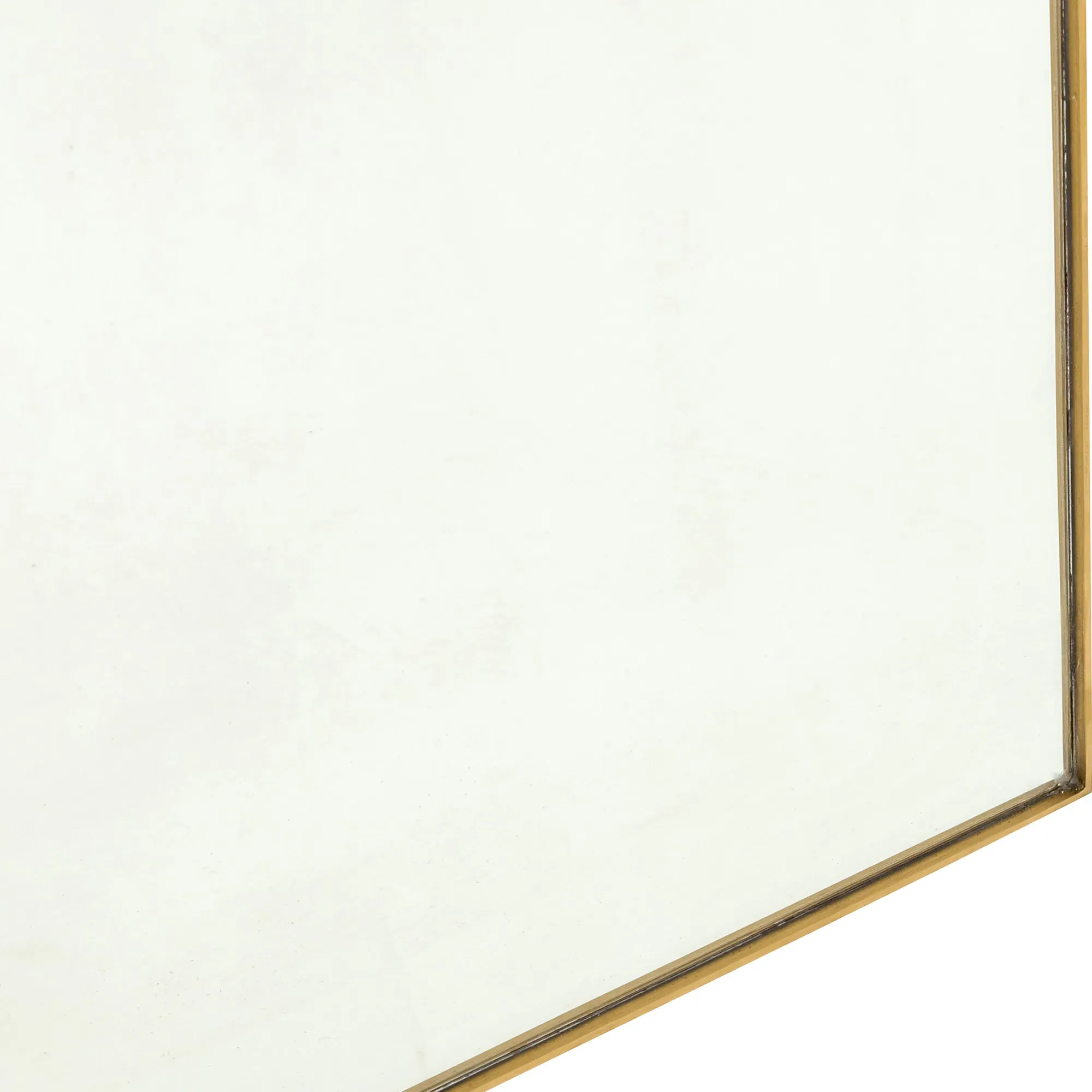 Ian Rectangular Floor Mirror - Gold, Stainless Steel