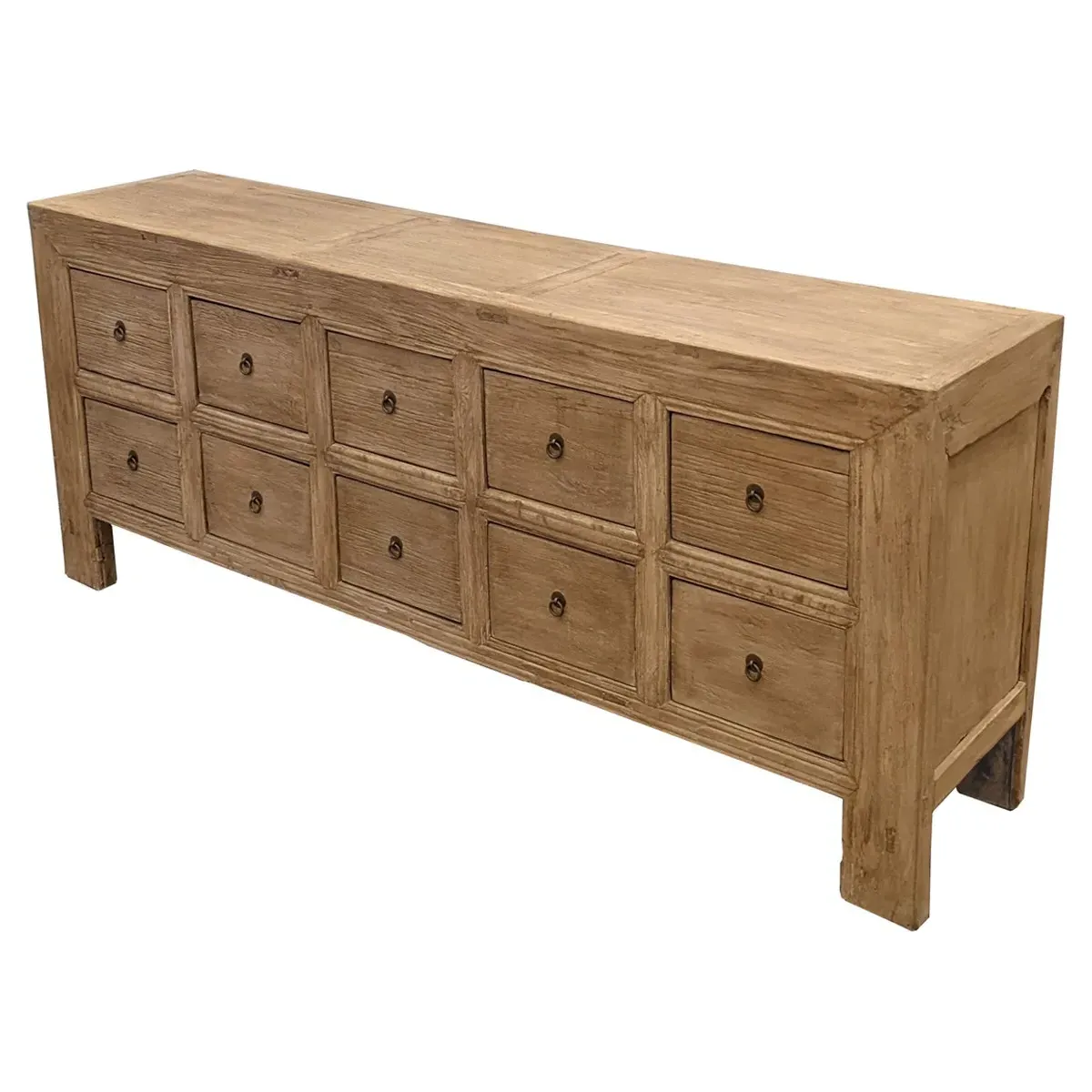 Ian Sideboard with Storage - Brown, Elm Wood image
