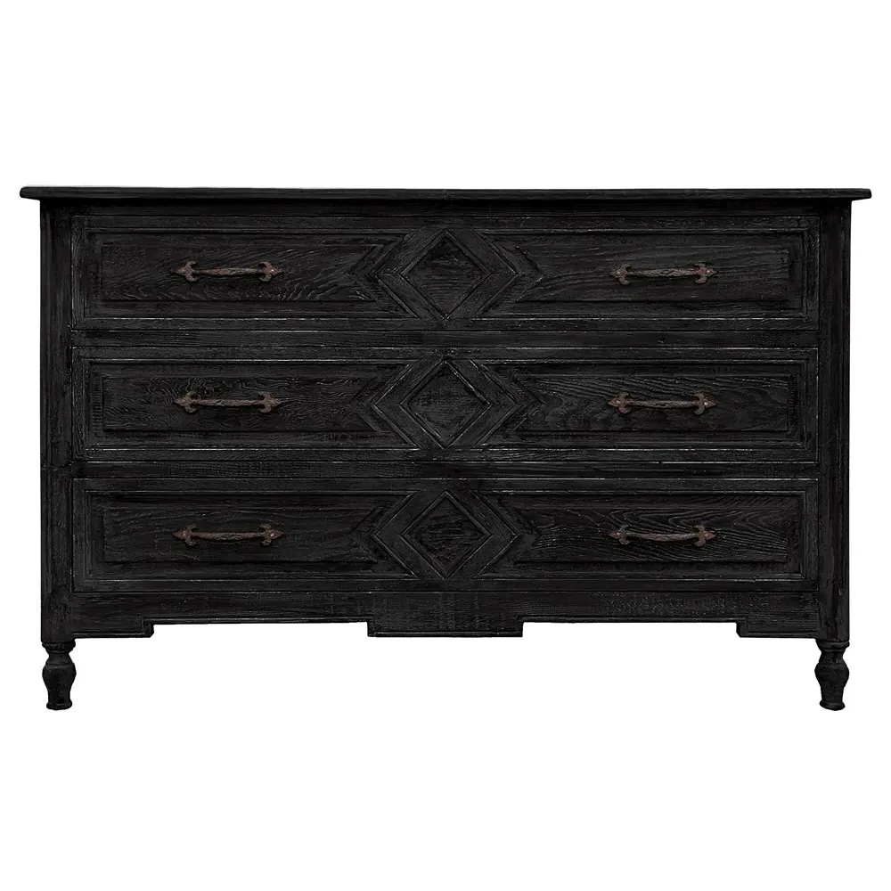 Ila Dresser - Black, Reclaimed Wood