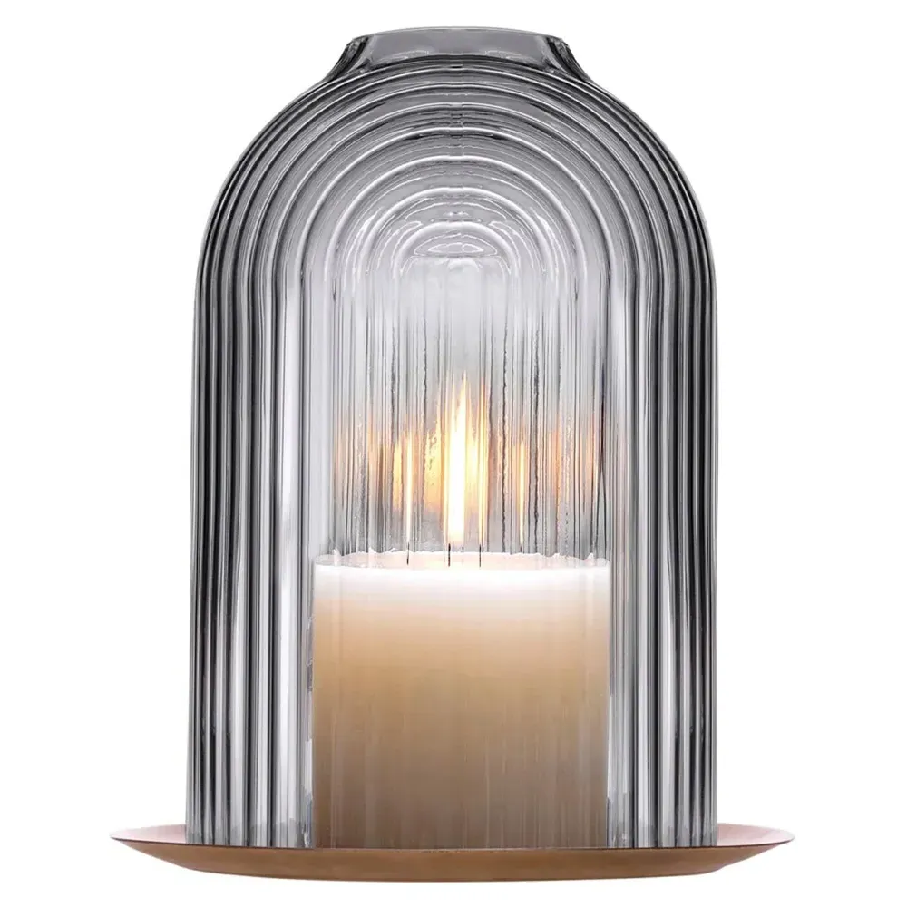 Ilo Small Hurricane Candleholder - Clear, Crystal