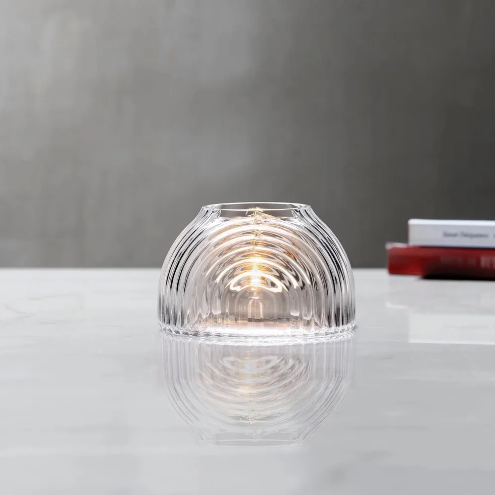 Ilo Votive Tealight Candleholder - Clear, Crystal